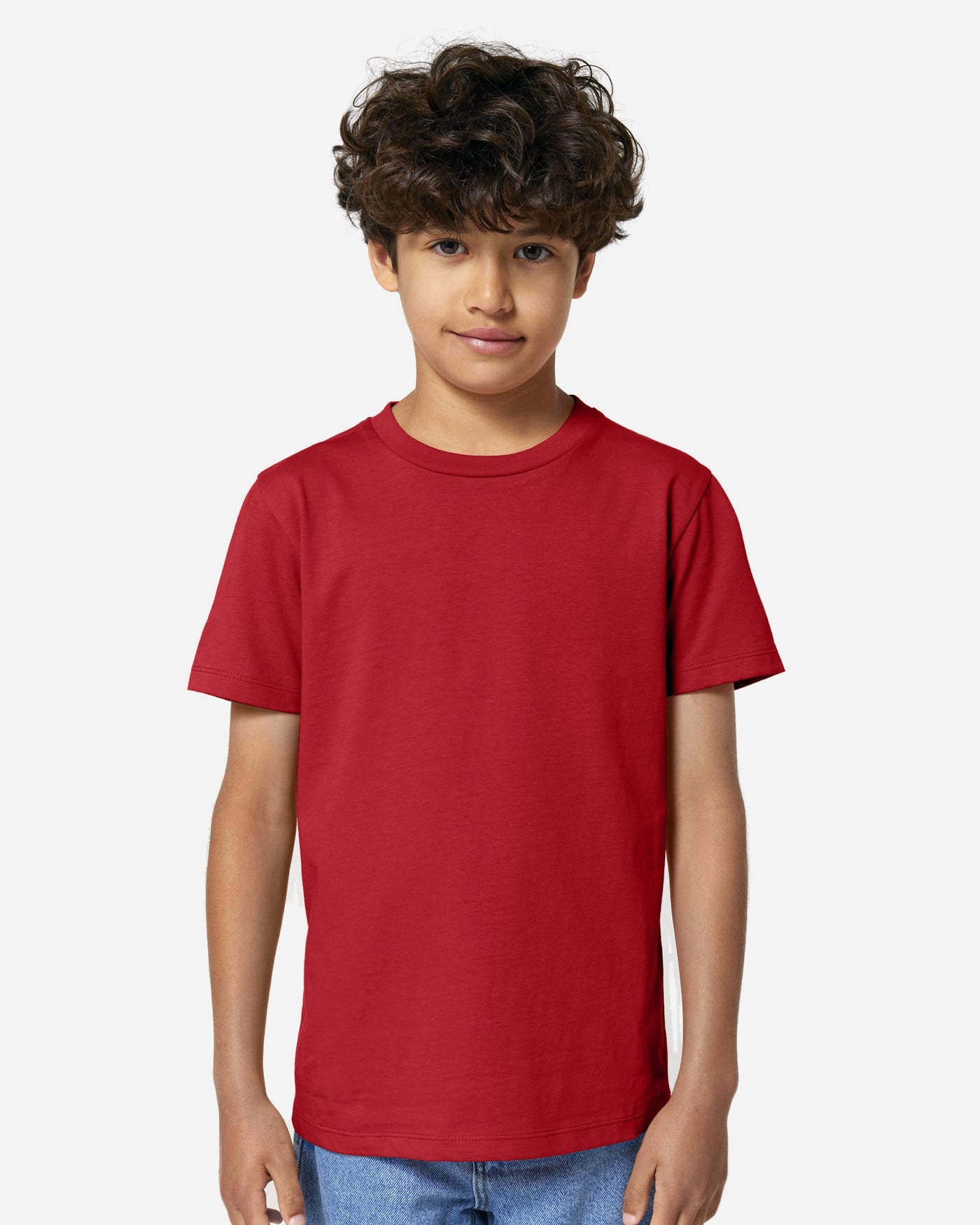 T-shirt enfant Mini Creator 2.0 porté, coloris Red