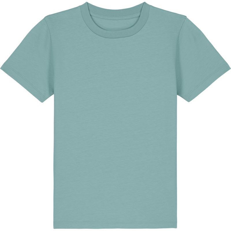 T-shirt enfant Mini Creator 2.0 à plat, coloris Teal Monstera