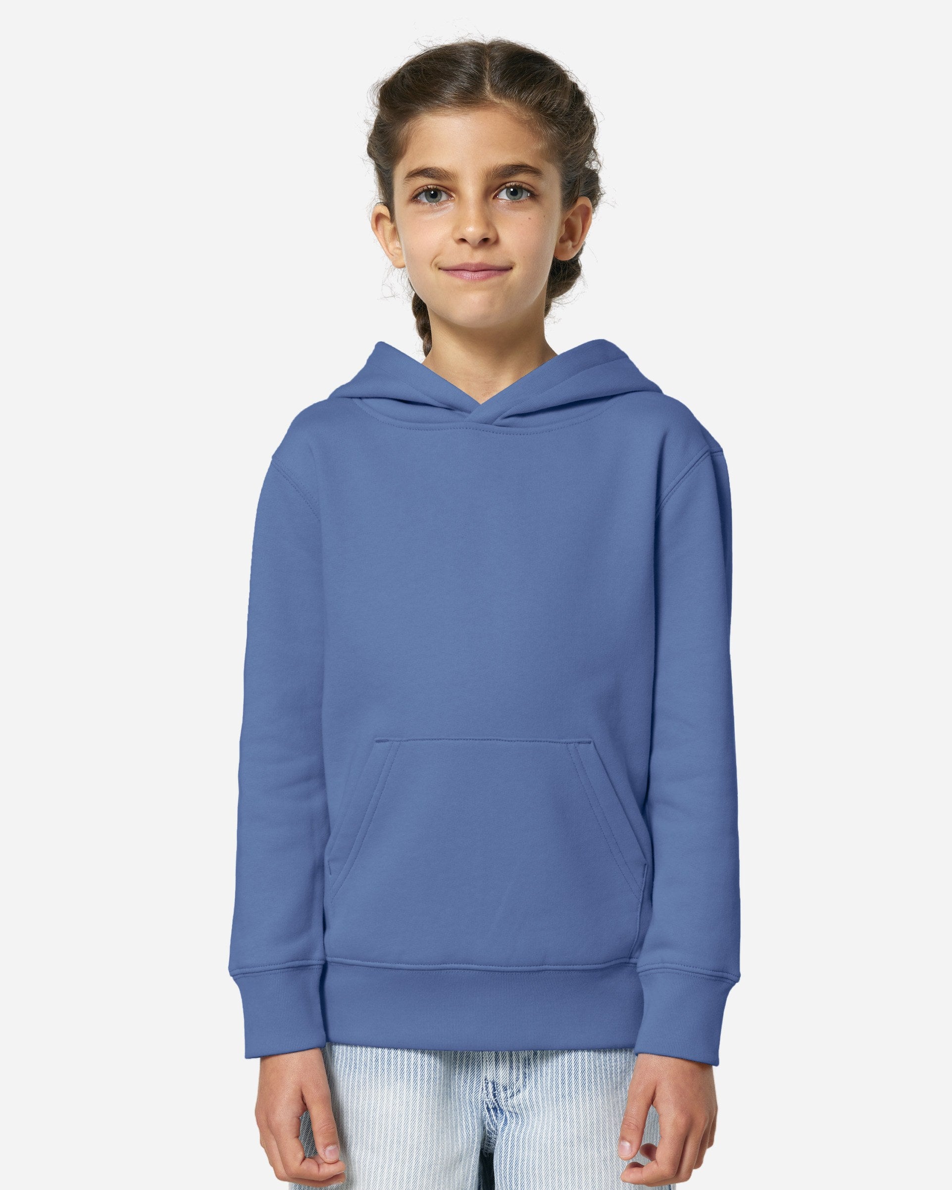 Sweat à capuche enfant Mini Cruiser 2.0 porté, coloris Bright Blue