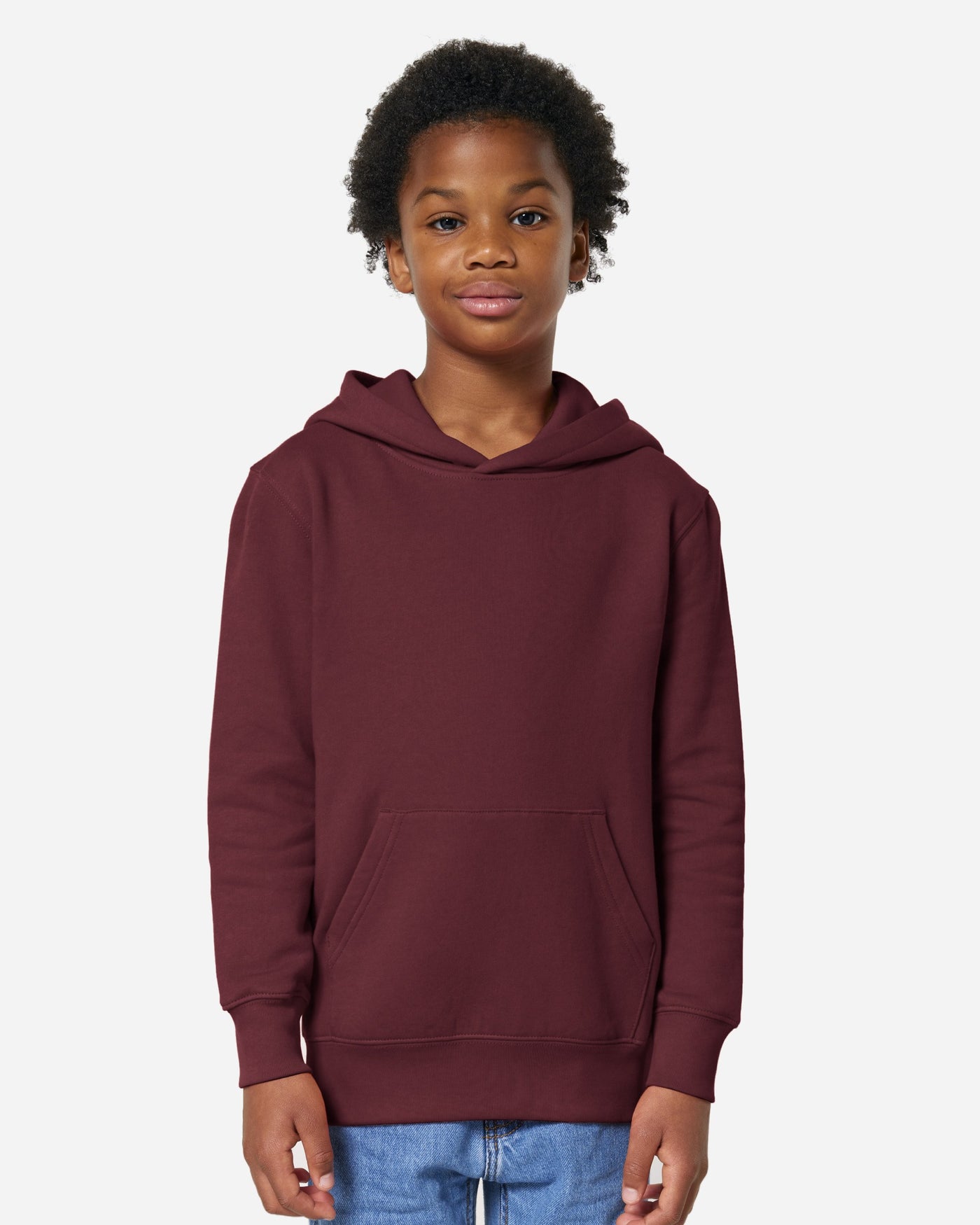 Sweat à capuche enfant Mini Cruiser 2.0 porté, coloris Burgundy