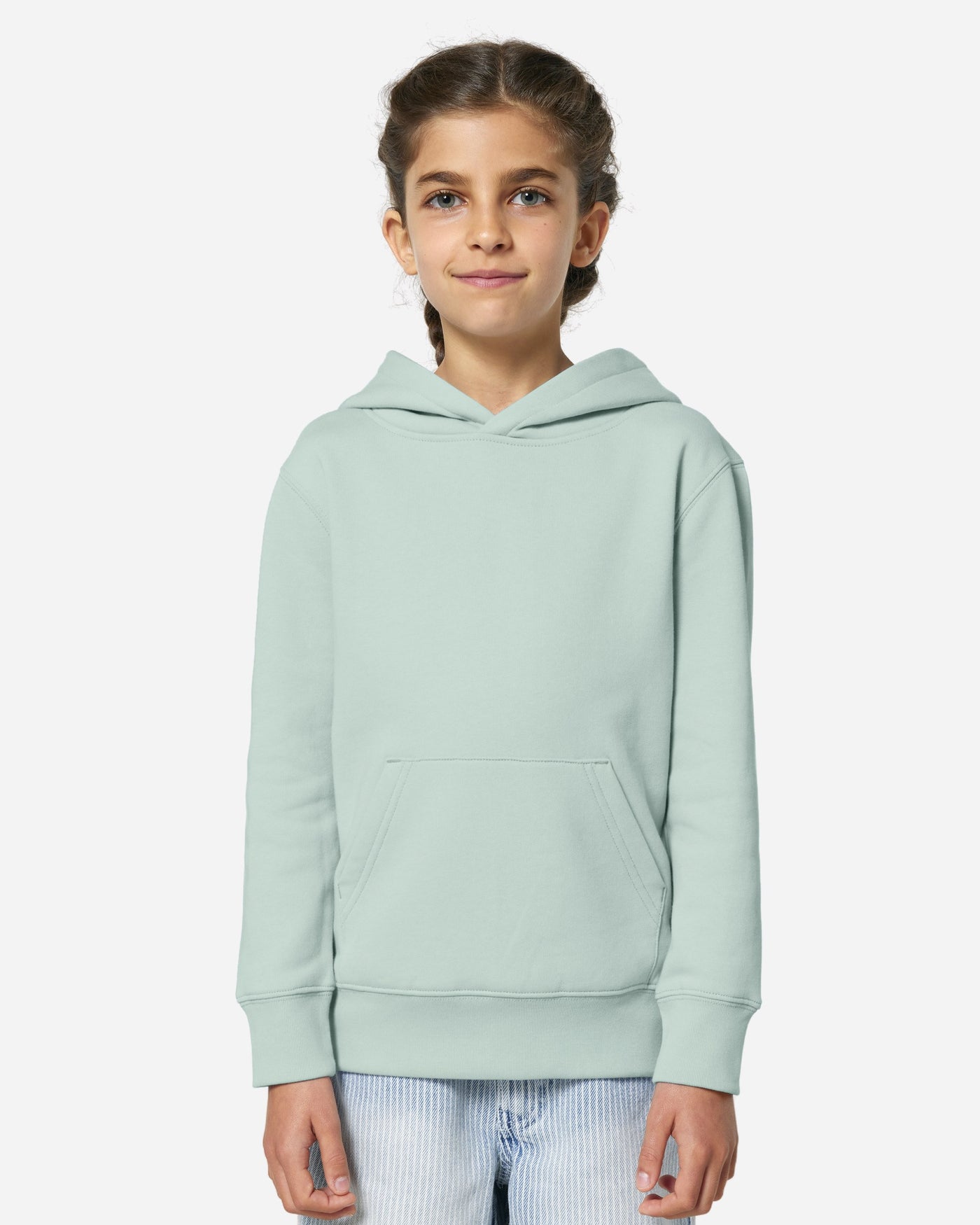 Sweat à capuche enfant Mini Cruiser 2.0 porté, coloris Caribbean Blue