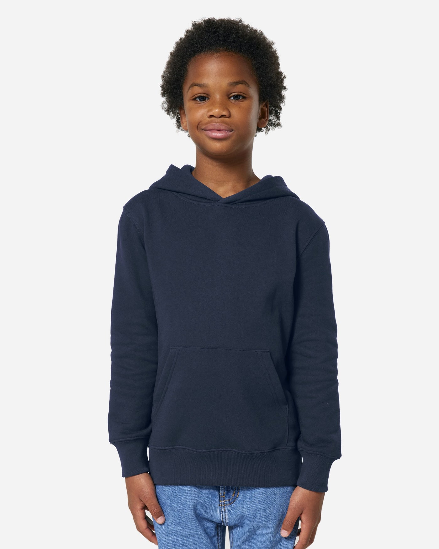Sweat à capuche enfant Mini Cruiser 2.0 porté, coloris French Navy