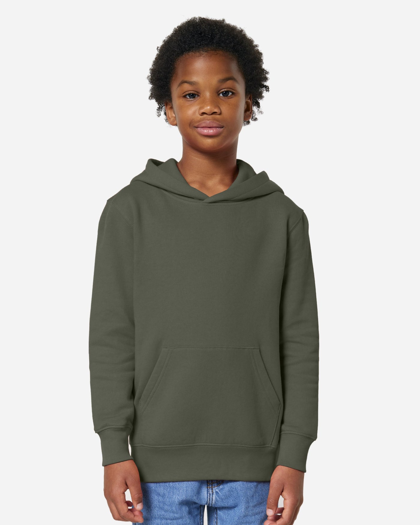 Sweat à capuche enfant Mini Cruiser 2.0 porté, coloris Khaki