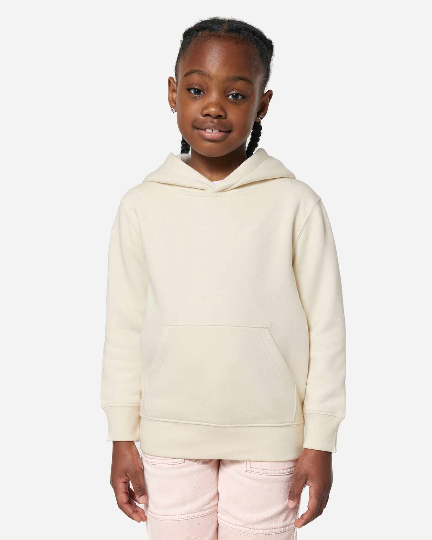 Sweat à capuche enfant Mini Cruiser 2.0 porté, coloris Natural Raw
