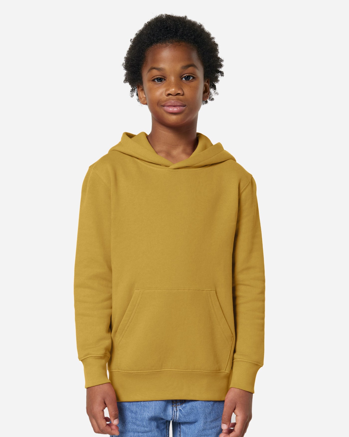 Sweat à capuche enfant Mini Cruiser 2.0 porté, coloris Ochre