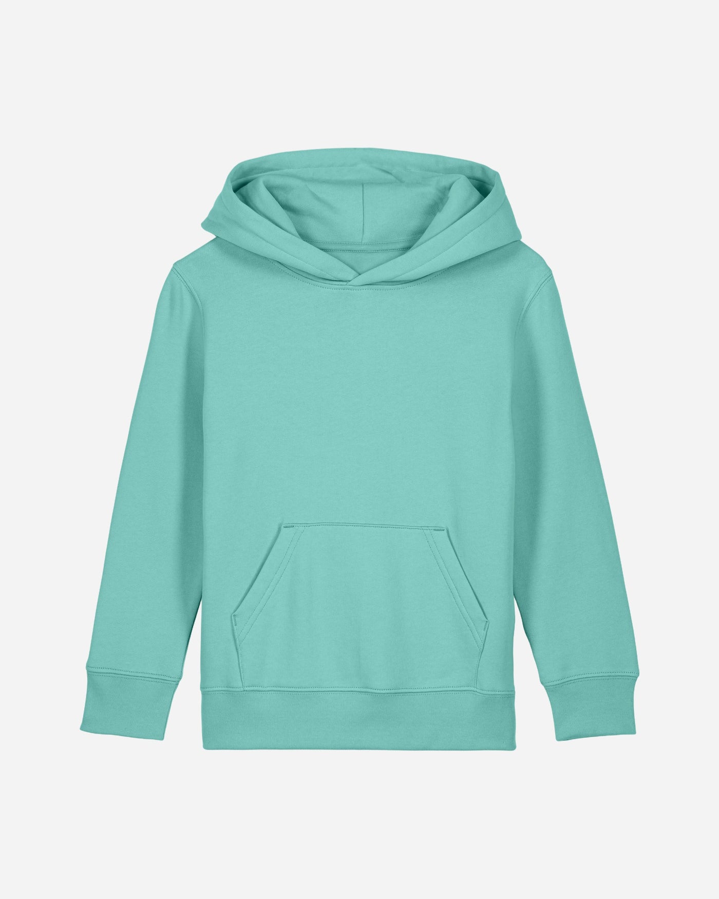 Sweat à capuche enfant Mini Cruiser 2.0 porté, coloris Pool Blue
