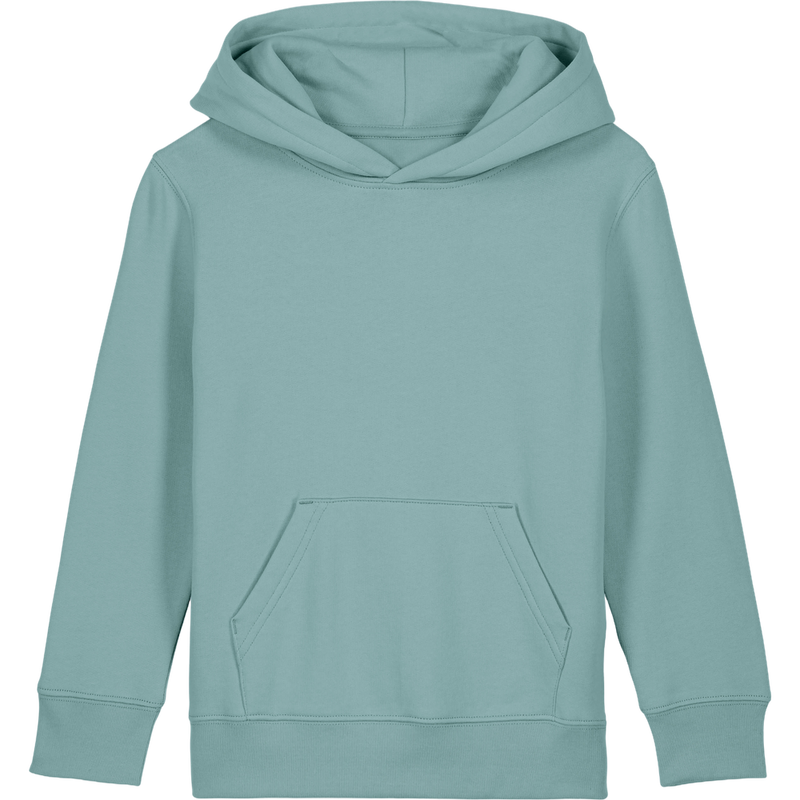 Sweat à capuche enfant Mini Cruiser 2.0 à plat, coloris Teal Monstera