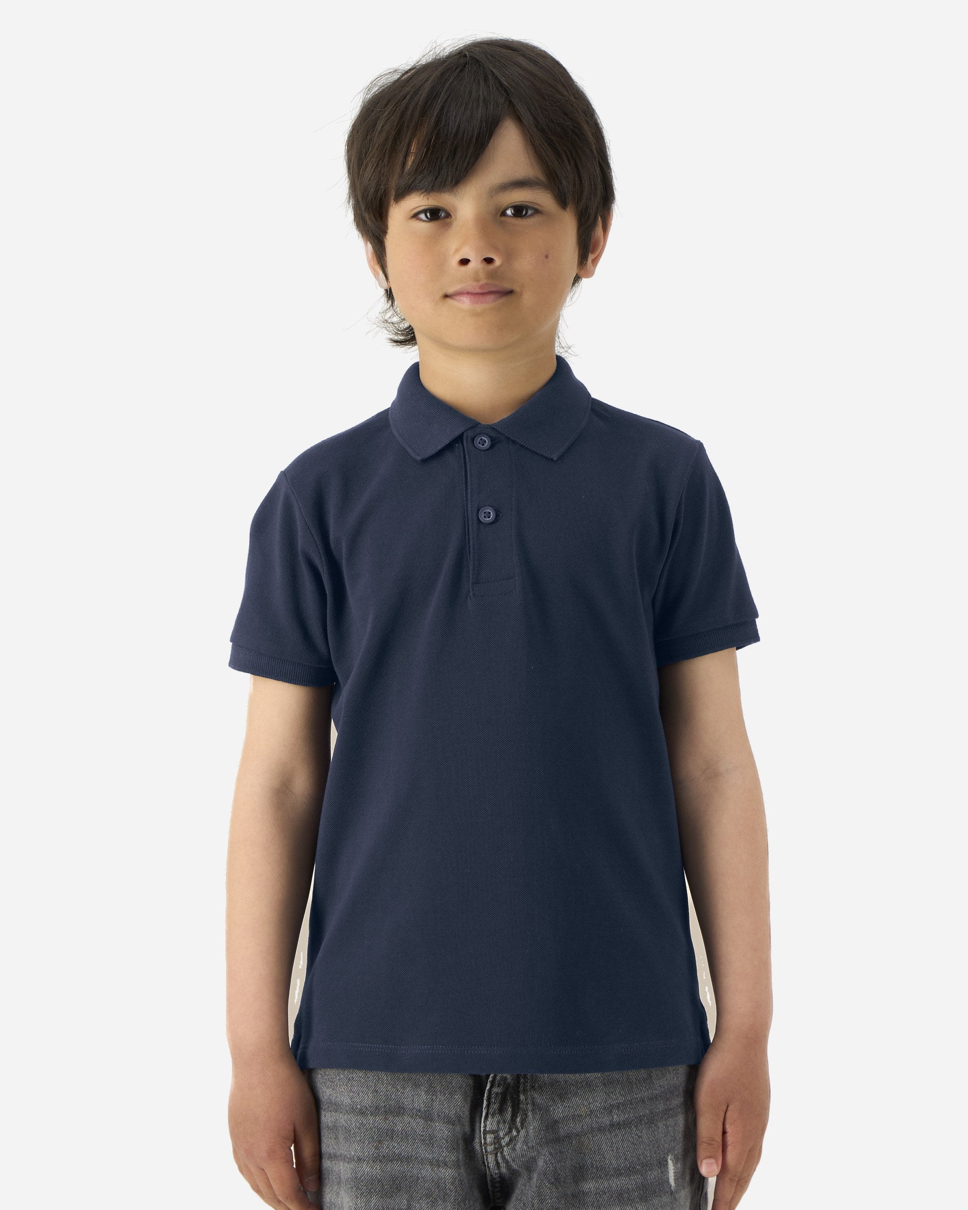 Polo enfant Mini Sprinter porté, coloris French Navy