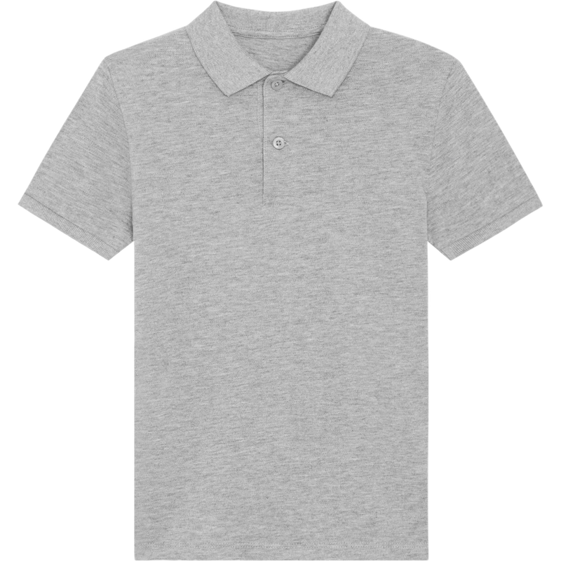 Polo enfant Mini Sprinter à plat, coloris Heather Grey