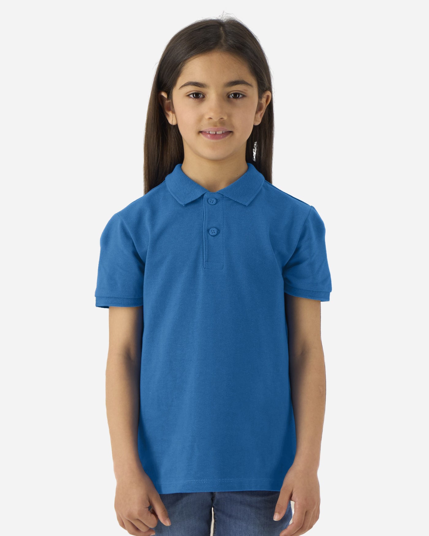 Polo enfant Mini Sprinter porté, coloris Royal Blue