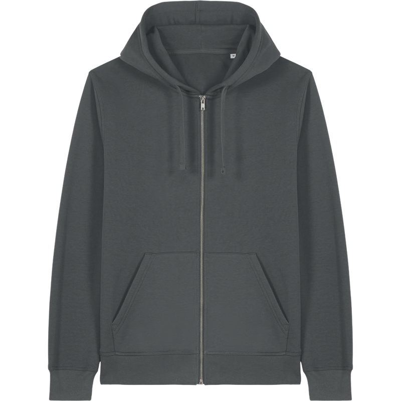 Sweat à capuche zippé unisexe Mixer à plat, coloris Anthracite