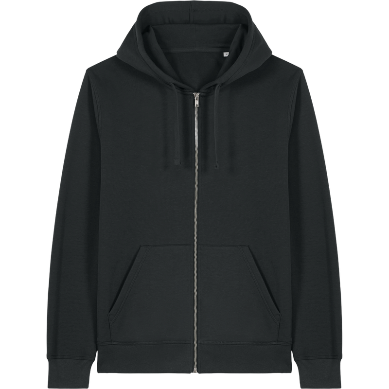 Sweat à capuche zippé unisexe Mixer à plat, coloris Black