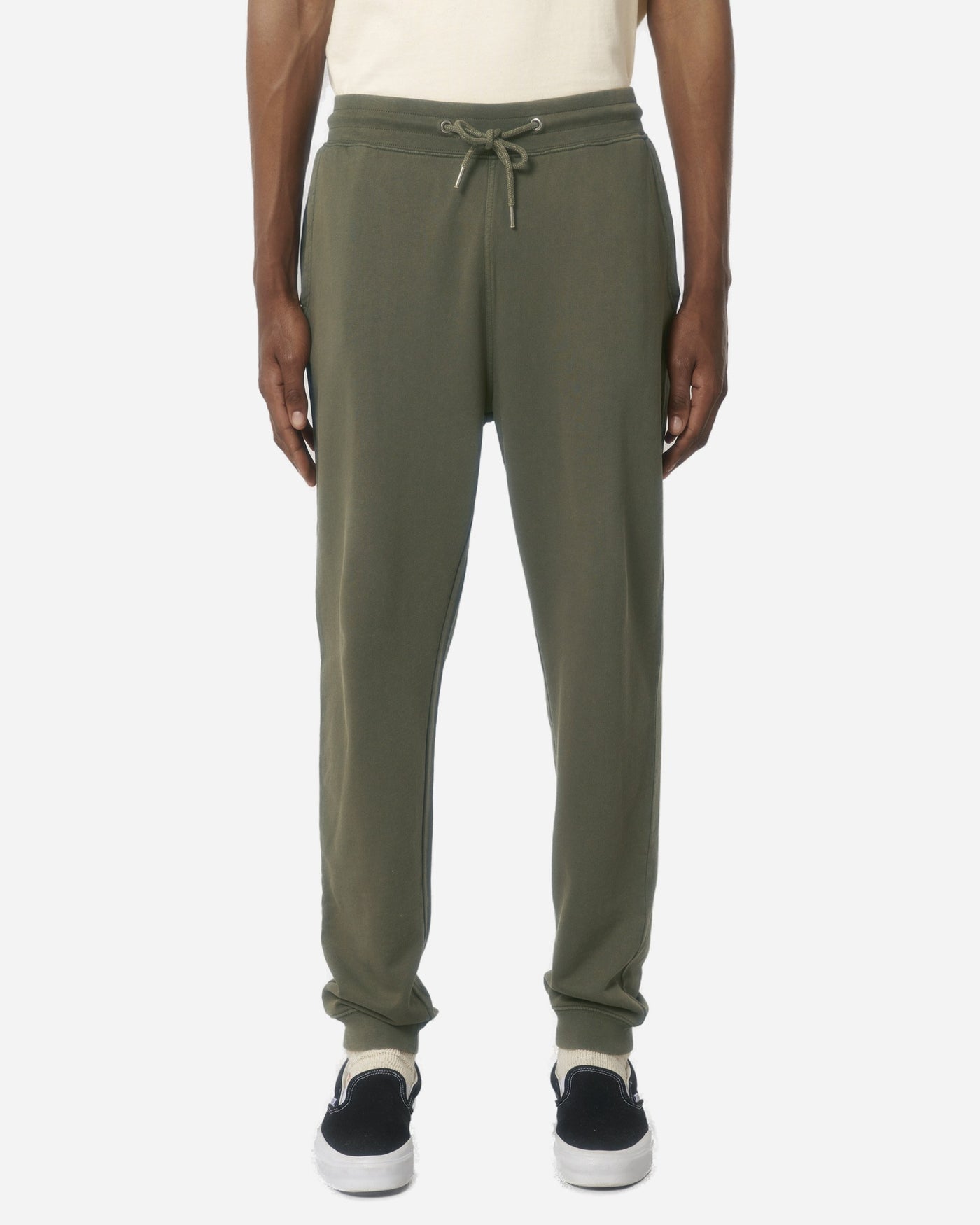 Jogging Mover Vintage porté, coloris G. Dyed Khaki