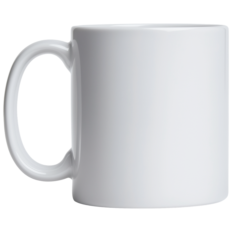 Mug en céramique blanc 33 cl à plat, coloris White
