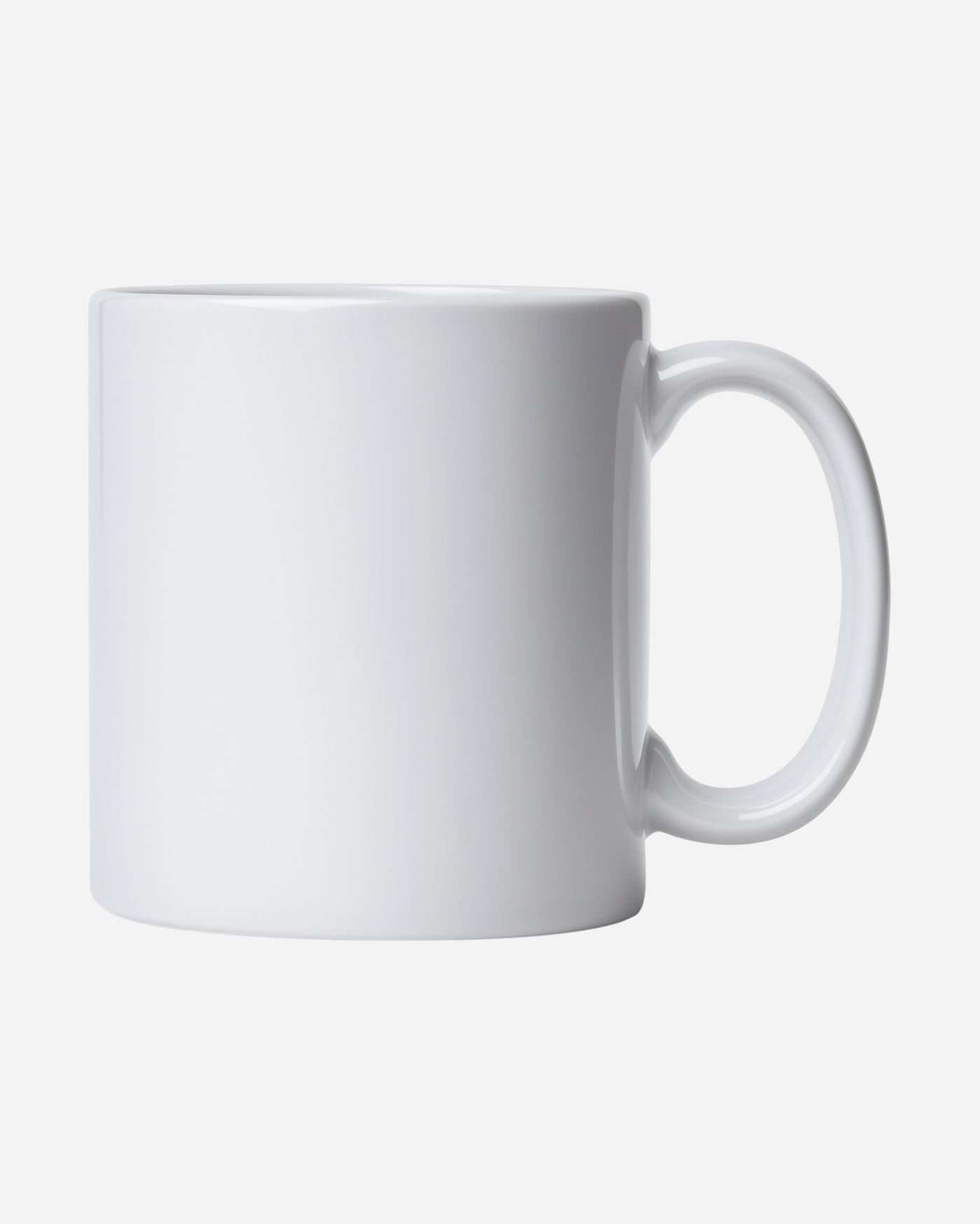 Mug en céramique blanc 33 cl porté, coloris White