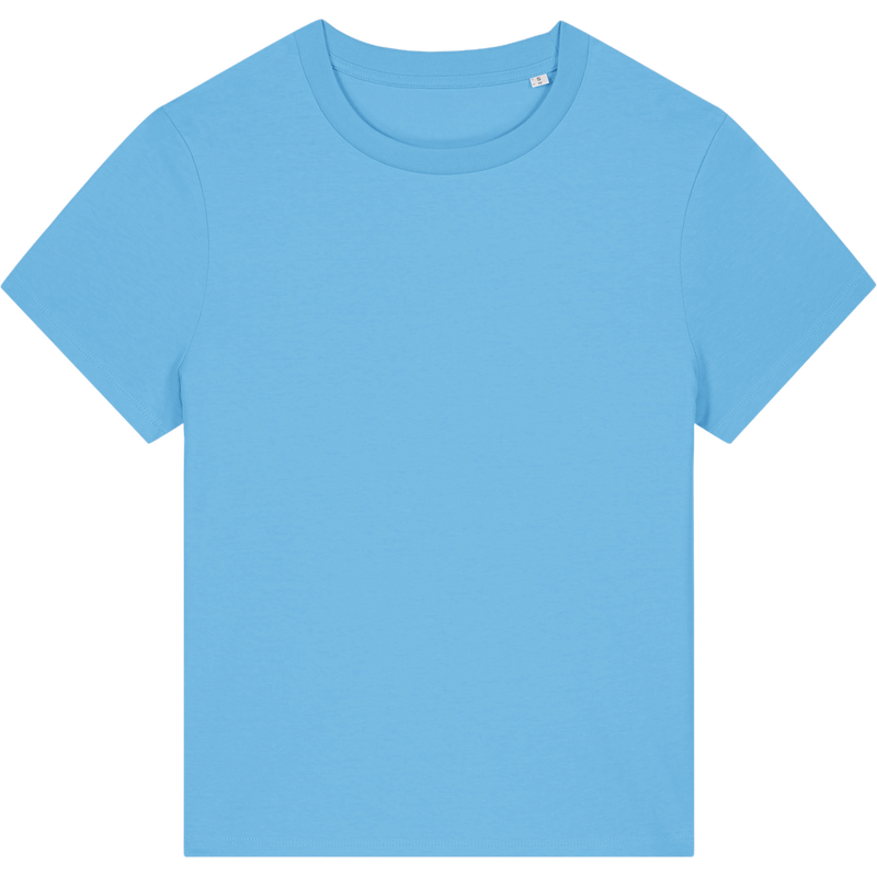 T-shirt femme Stella Muser à plat, coloris Aqua Blue
