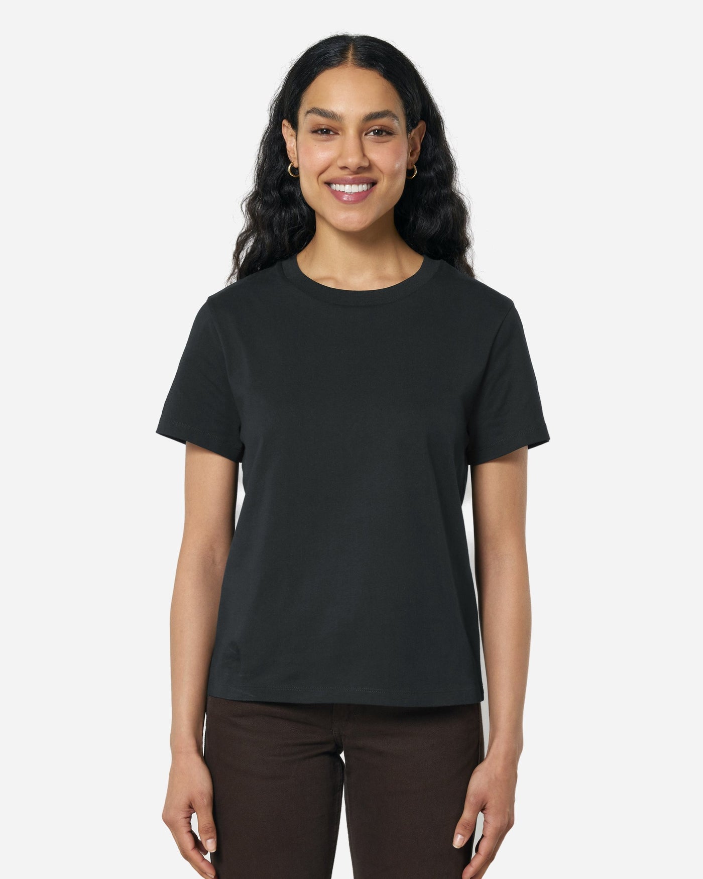 T-shirt femme Stella Muser porté, coloris Black