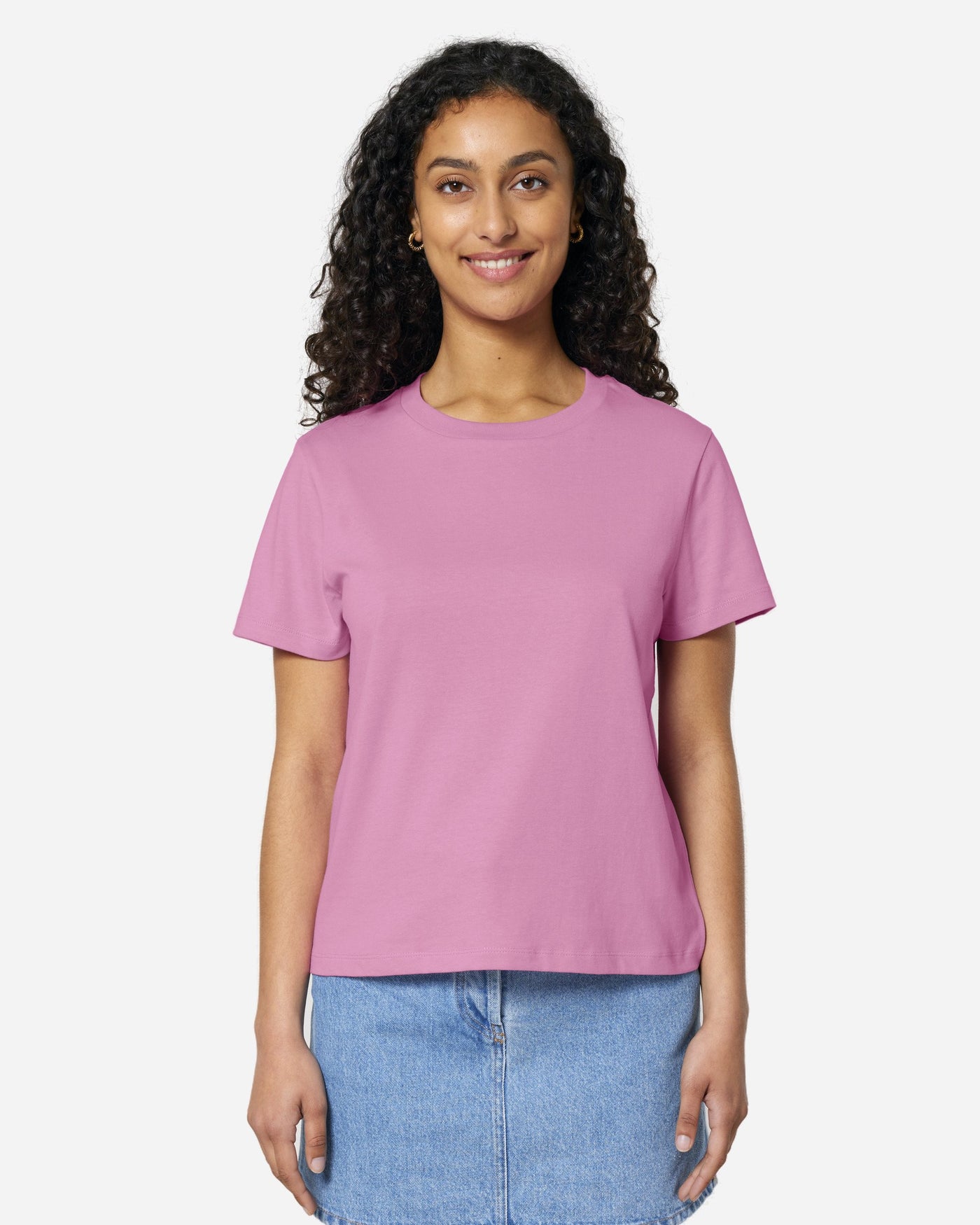 T-shirt femme Stella Muser porté, coloris Bubble Pink