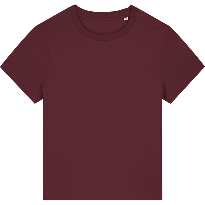 T-shirt femme Stella Muser à plat, coloris Burgundy