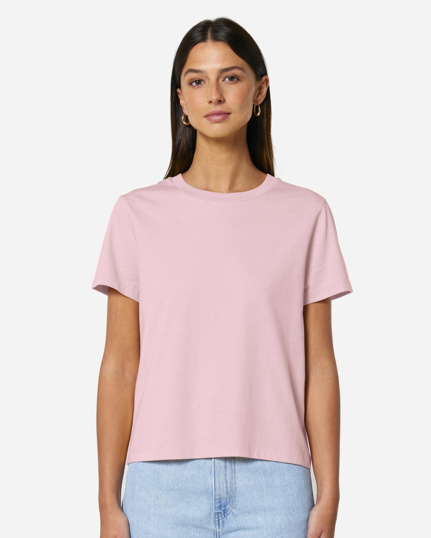 T-shirt femme Stella Muser porté, coloris Cotton Pink