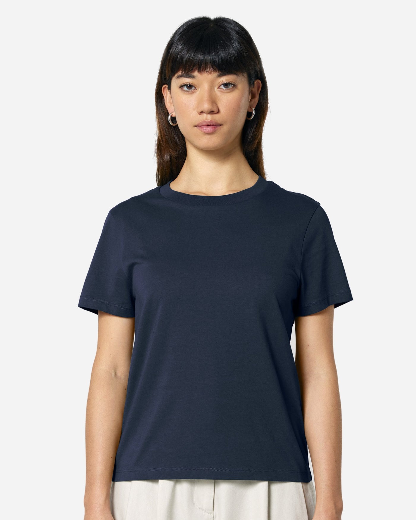 T-shirt femme Stella Muser porté, coloris French Navy