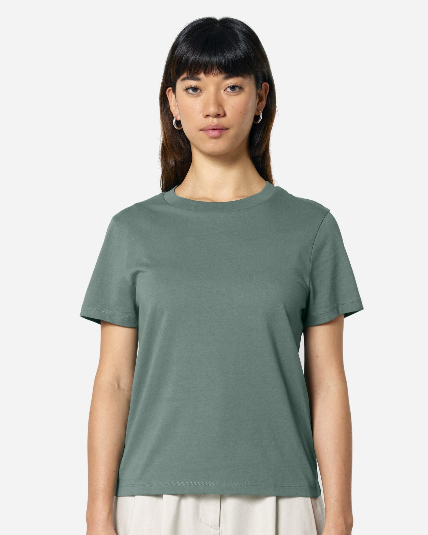 T-shirt femme Stella Muser porté, coloris Green Bay