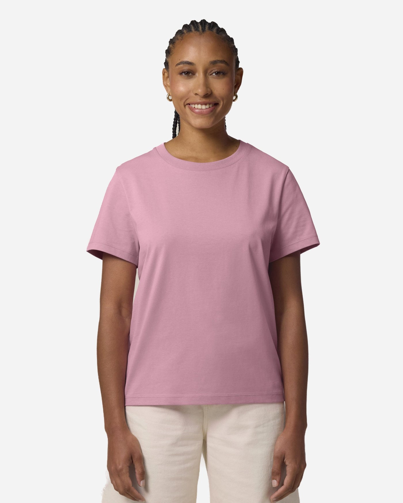T-shirt femme Stella Muser porté, coloris Lilac Dream