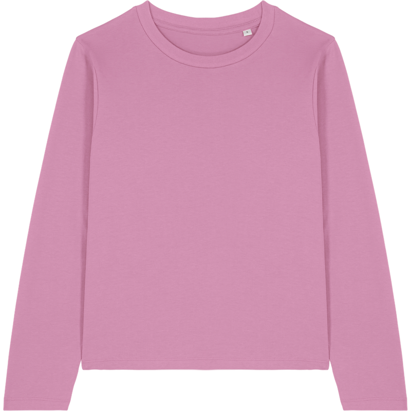 T-shirt femme Stella Muser Long Sleeve à plat, coloris Bubble Pink