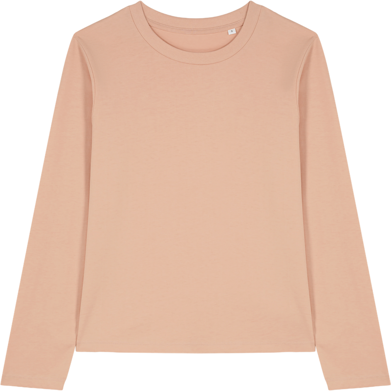 T-shirt femme Stella Muser Long Sleeve à plat, coloris Fraiche Peche