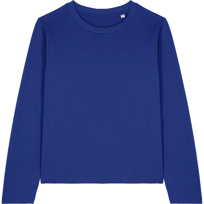 T-shirt femme Stella Muser Long Sleeve à plat, coloris Worker Blue