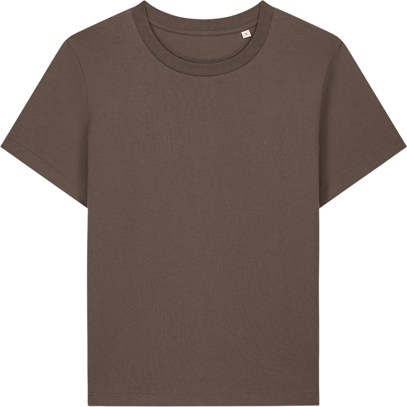T-shirt femme Stella Muser à plat, coloris Mocha