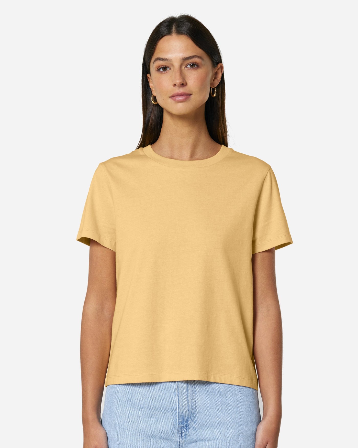 T-shirt femme Stella Muser porté, coloris Nispero