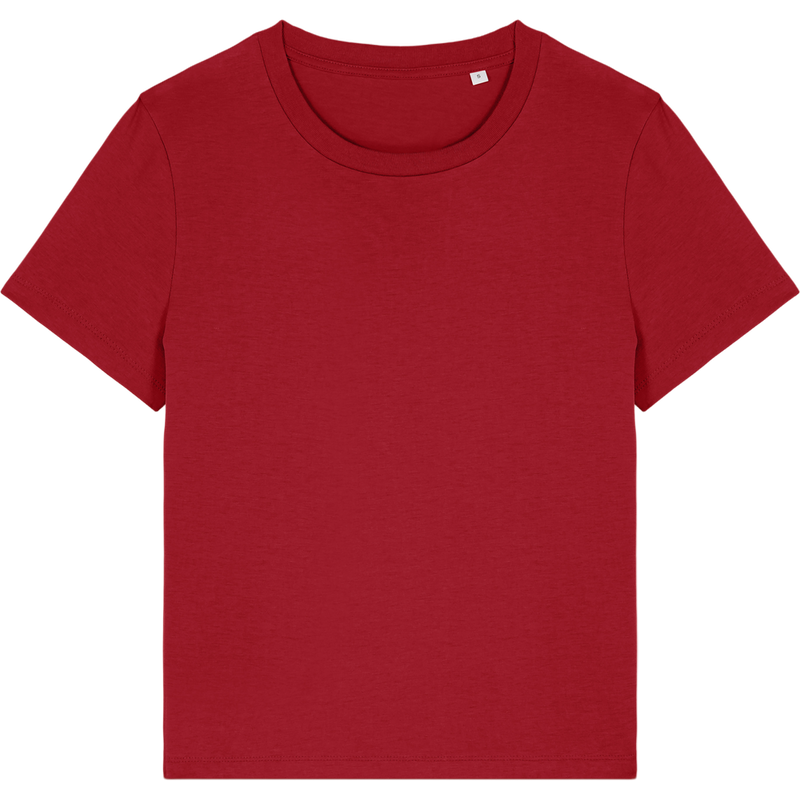 T-shirt femme Stella Muser à plat, coloris Passionate Red
