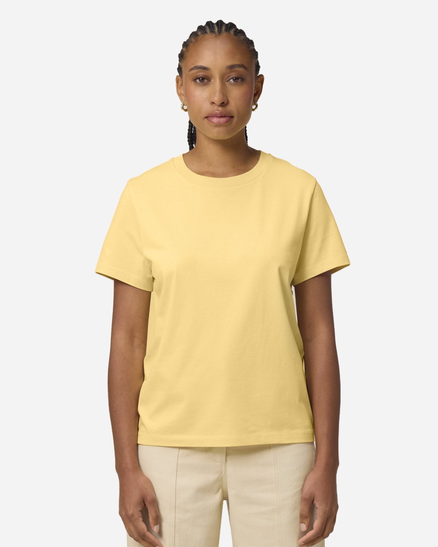 T-shirt femme Stella Muser porté, coloris Viva Yellow