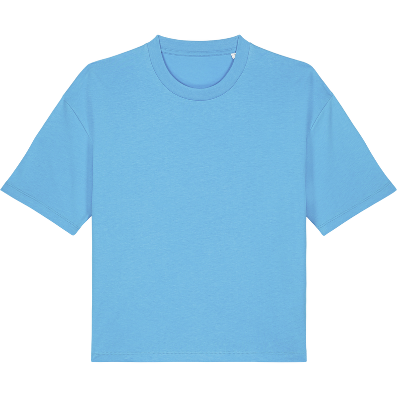 T-shirt femme Stella Nova à plat, coloris Aqua Blue