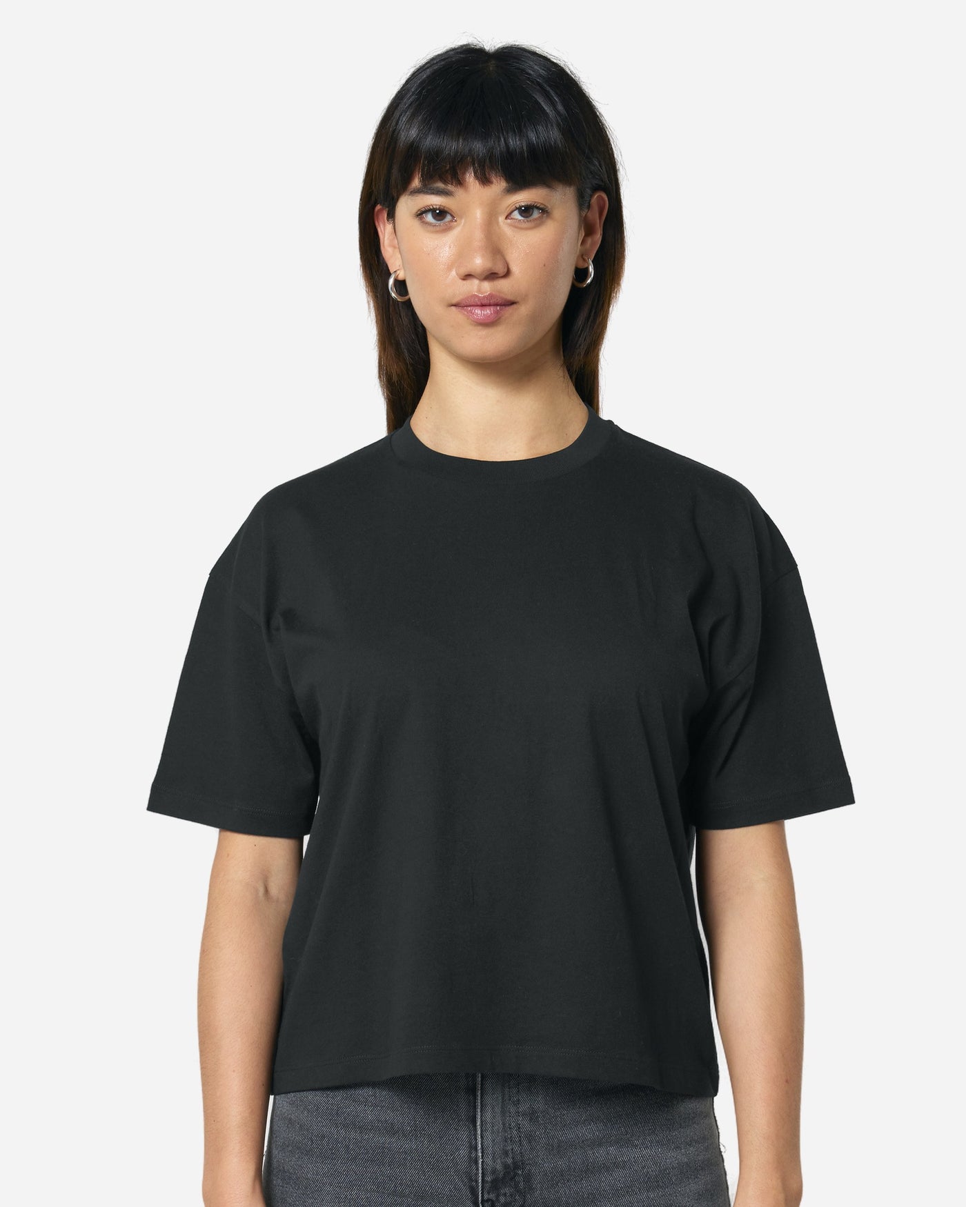 T-shirt femme Stella Nova porté, coloris Black
