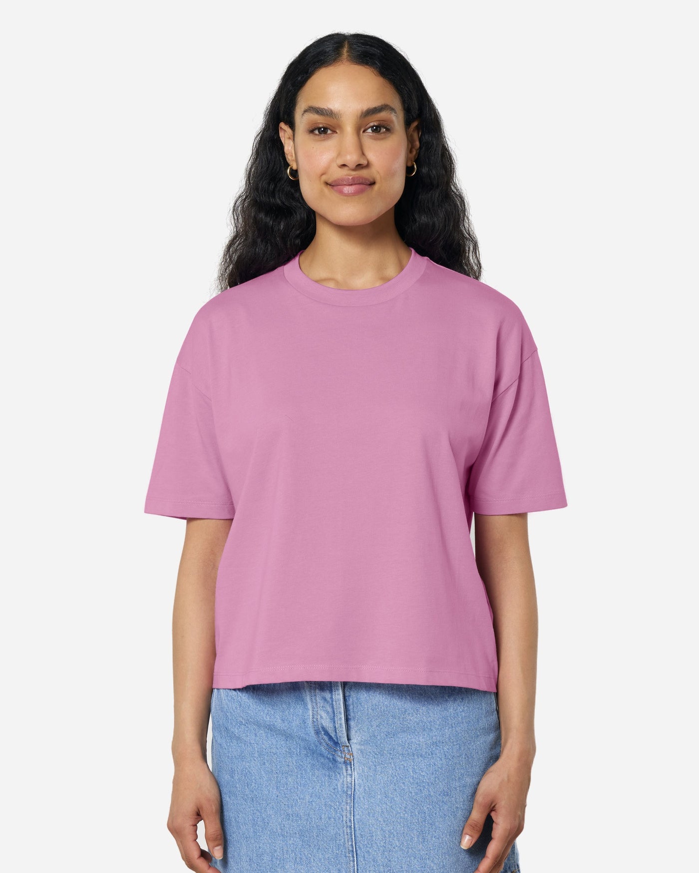 T-shirt femme Stella Nova porté, coloris Bubble Pink