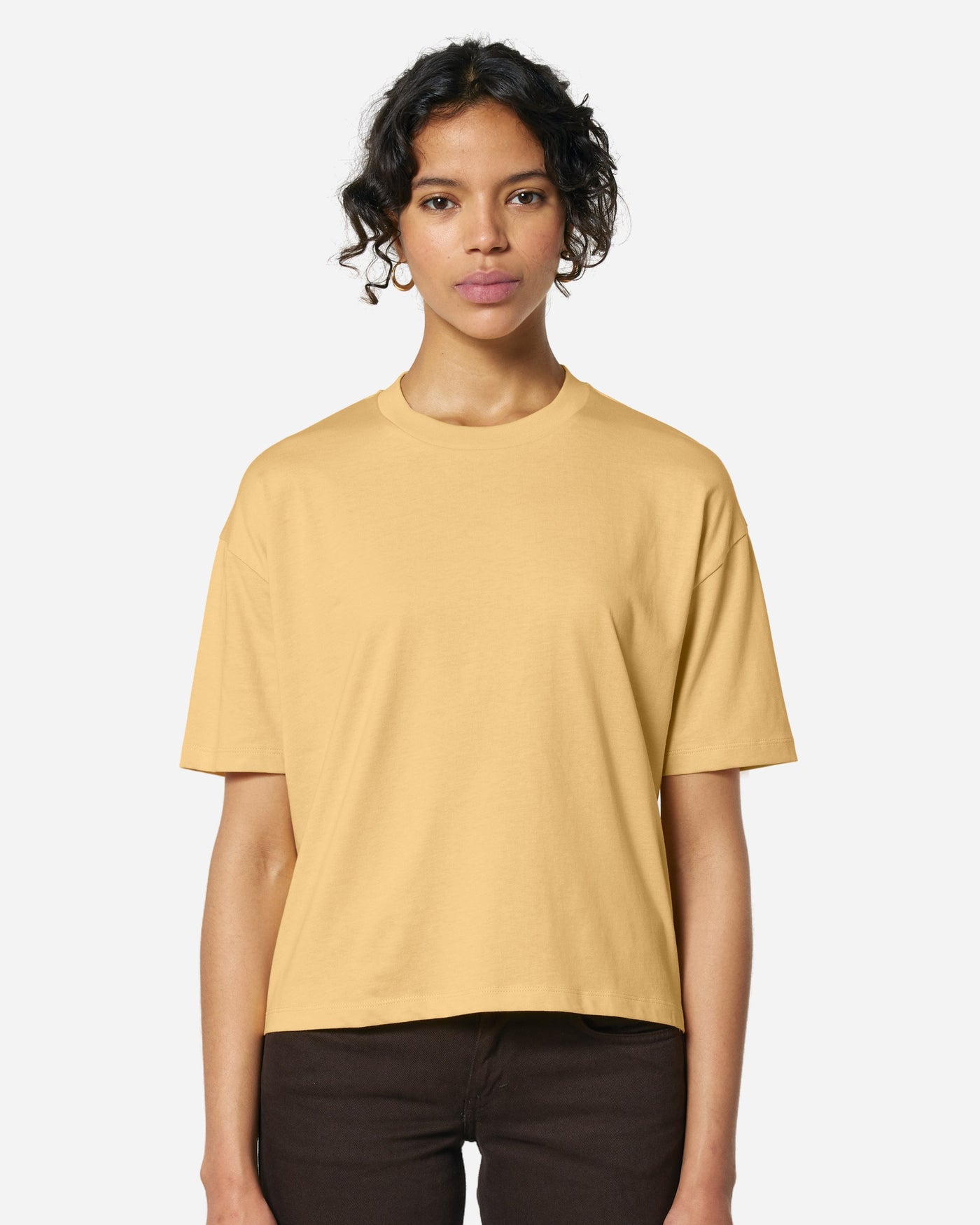 T-shirt femme Stella Nova porté, coloris Nispero