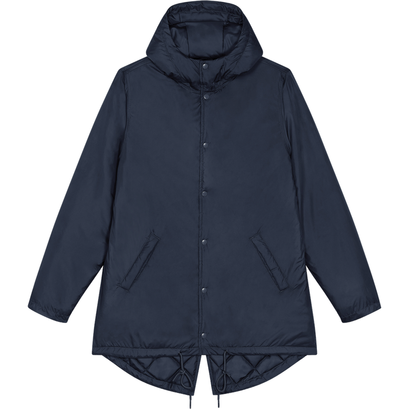 Parka matelassée unisexe Padded Parker à plat, coloris French Navy