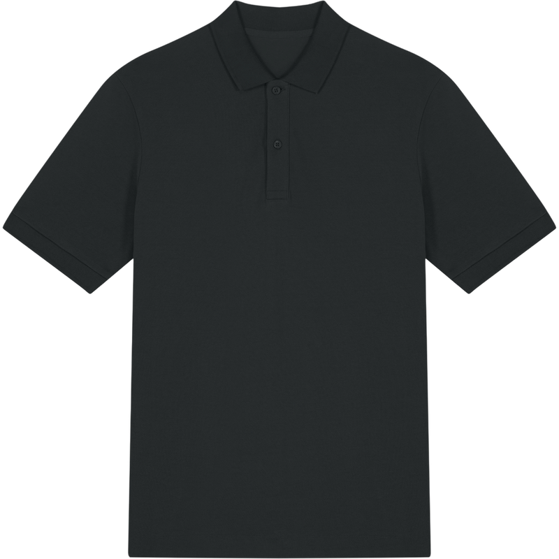 Polo unisexe Prepster 2.0 à plat, coloris Black