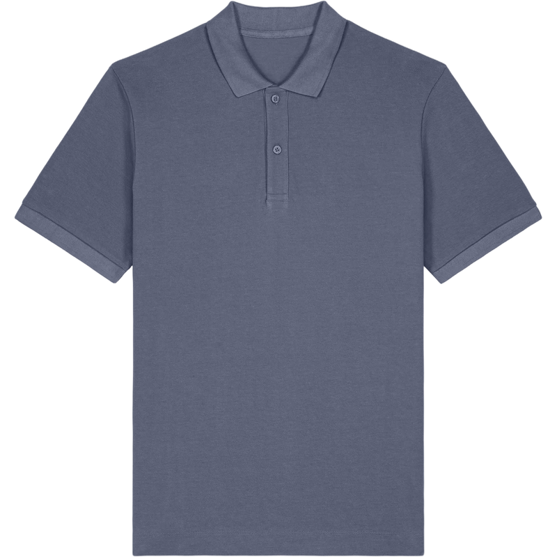 Polo unisexe Prepster 2.0 à plat, coloris Blue Grey