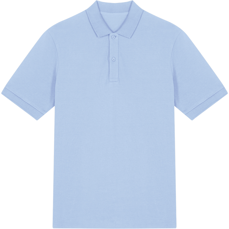 Polo unisexe Prepster 2.0 à plat, coloris Blue Soul