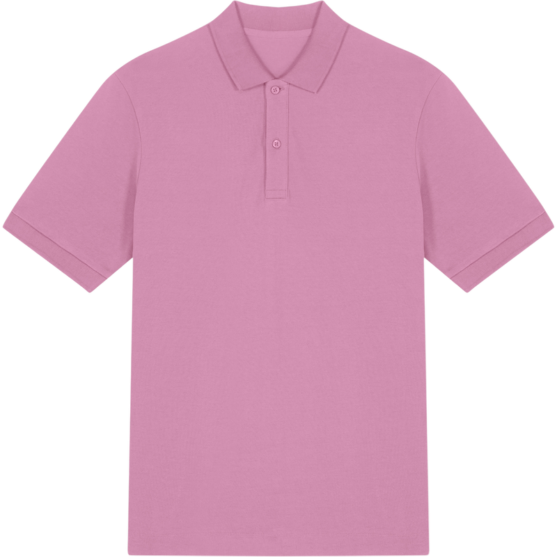Polo unisexe Prepster 2.0 à plat, coloris Bubble Pink