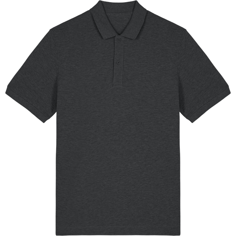 Polo unisexe Prepster 2.0 à plat, coloris Dark Heather Grey