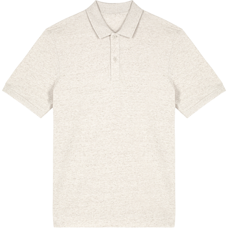 Polo unisexe Prepster 2.0 à plat, coloris Eco-Heather