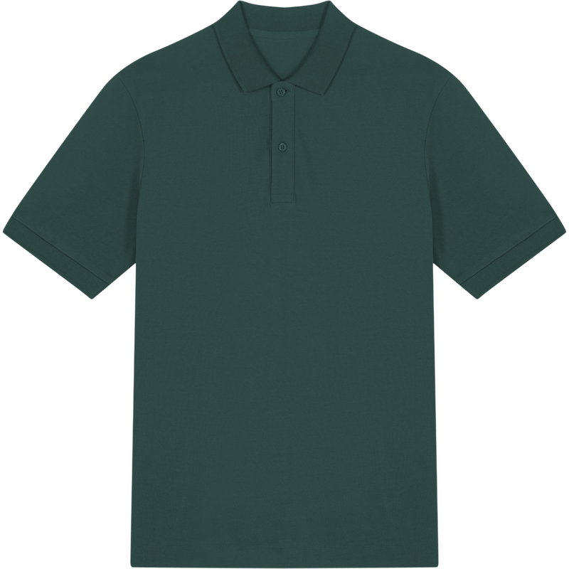 Polo unisexe Prepster 2.0 à plat, coloris Glazed Green