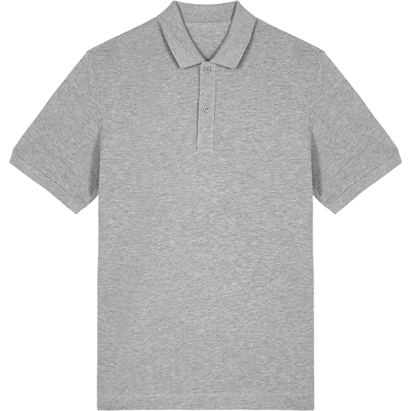 Polo unisexe Prepster 2.0 à plat, coloris Heather Grey