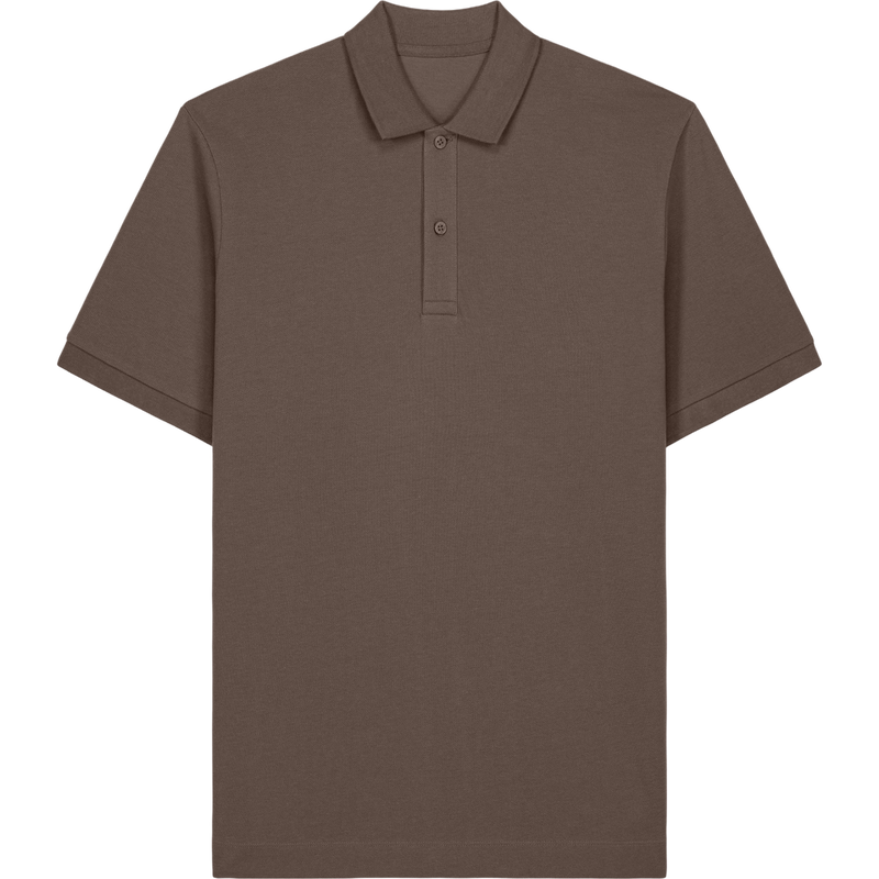 Polo unisexe Prepster 2.0 à plat, coloris Mocha