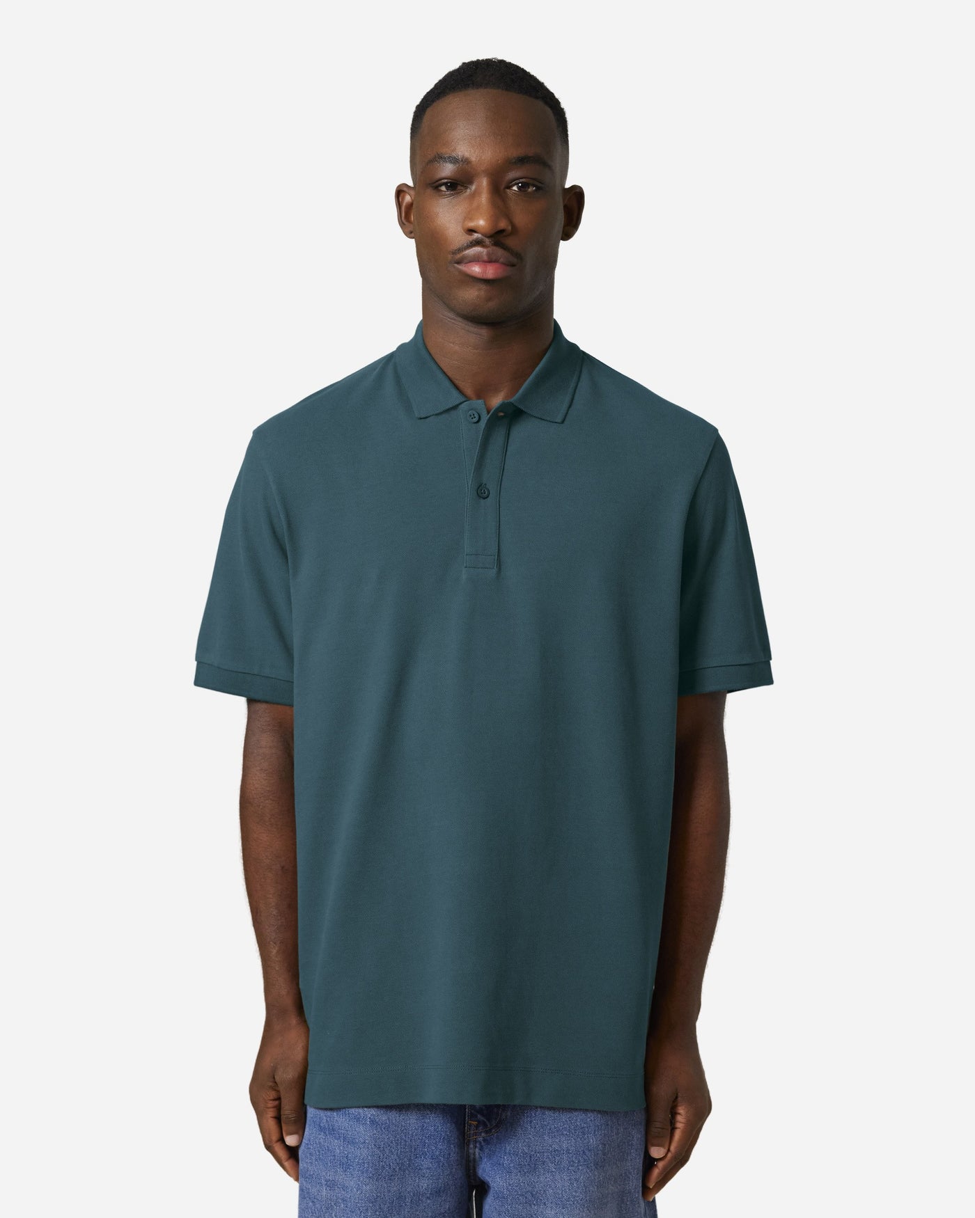 Polo unisexe Prepster 2.0 porté, coloris Stargazer