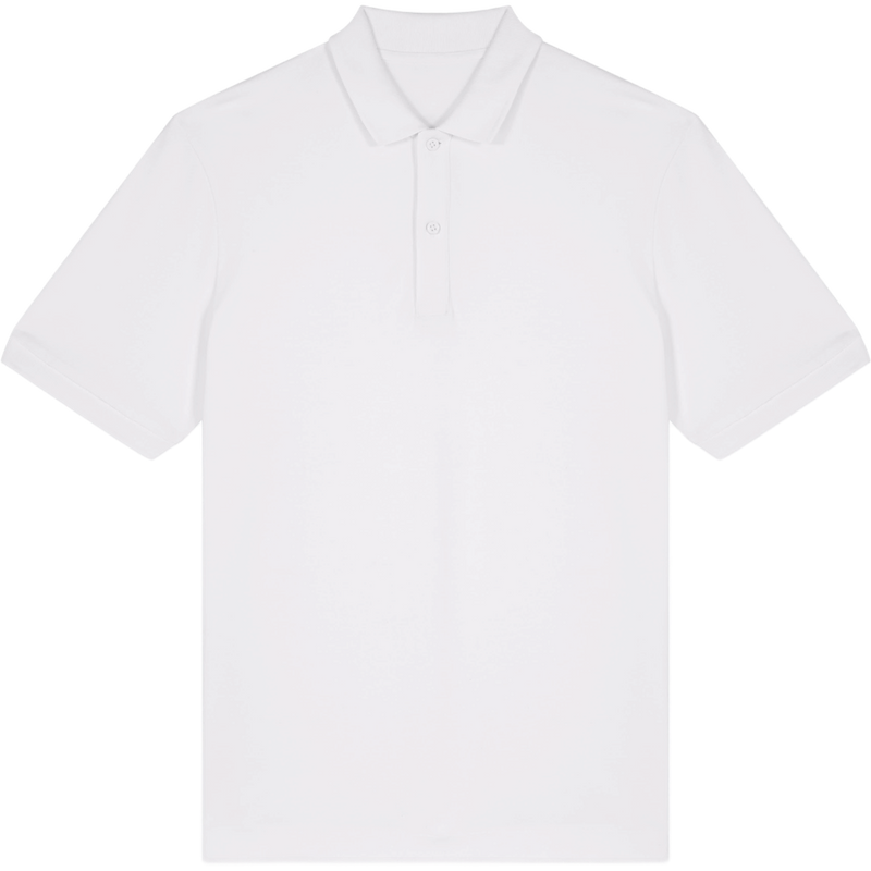 Polo unisexe Prepster 2.0 à plat, coloris White